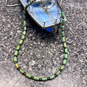 Green turquoise necklace
